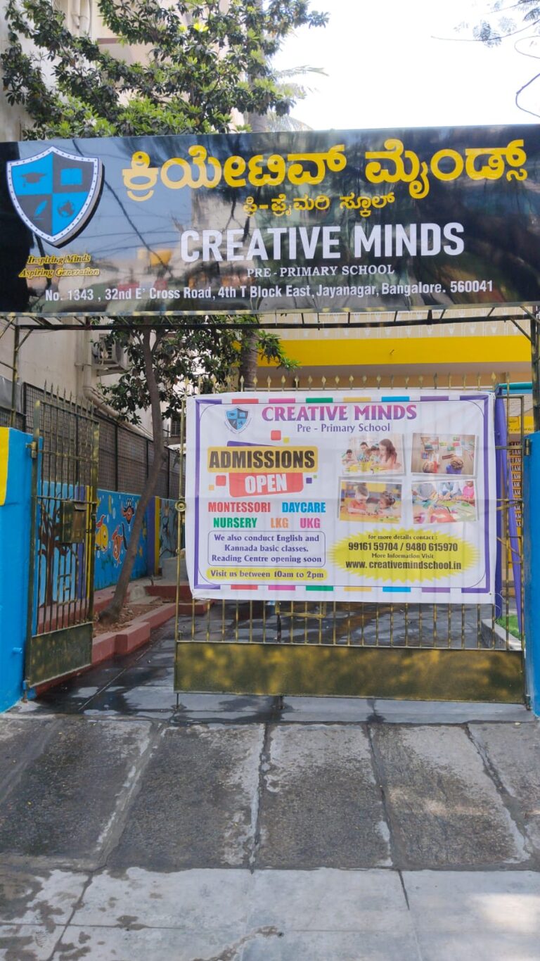 Creative Minds - Preschools in Jayanar Bangalore, Kindergarten in Jayanagar Bangalore, Playschool in Jayanagar Bangalore, Childcare in Jayanagar Bangalore, Montessori in Jayanagar Bangalore, Daycare in Jayangar Bangalore